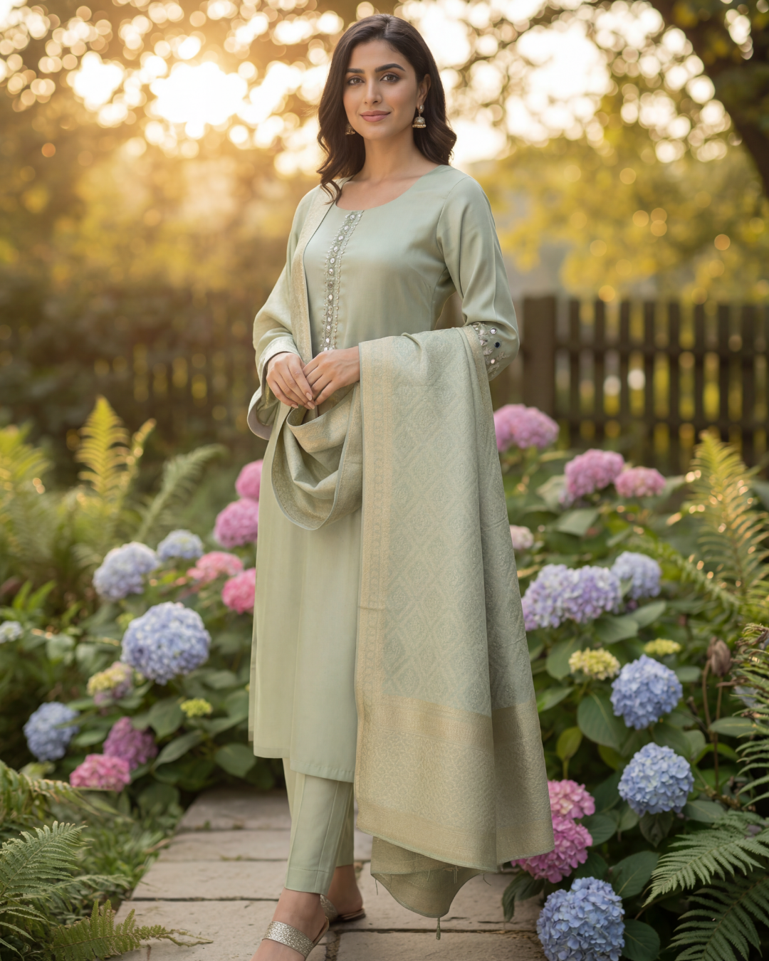 Sage Serenity Kurta Set
